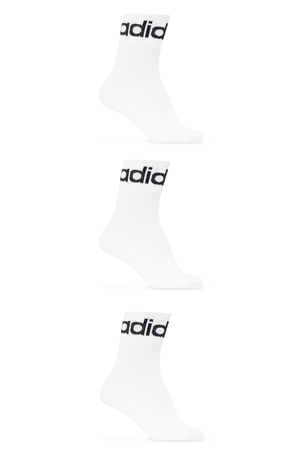 White Logo socks 3 Adidas neo Courtsmash Marathon Running Shoes